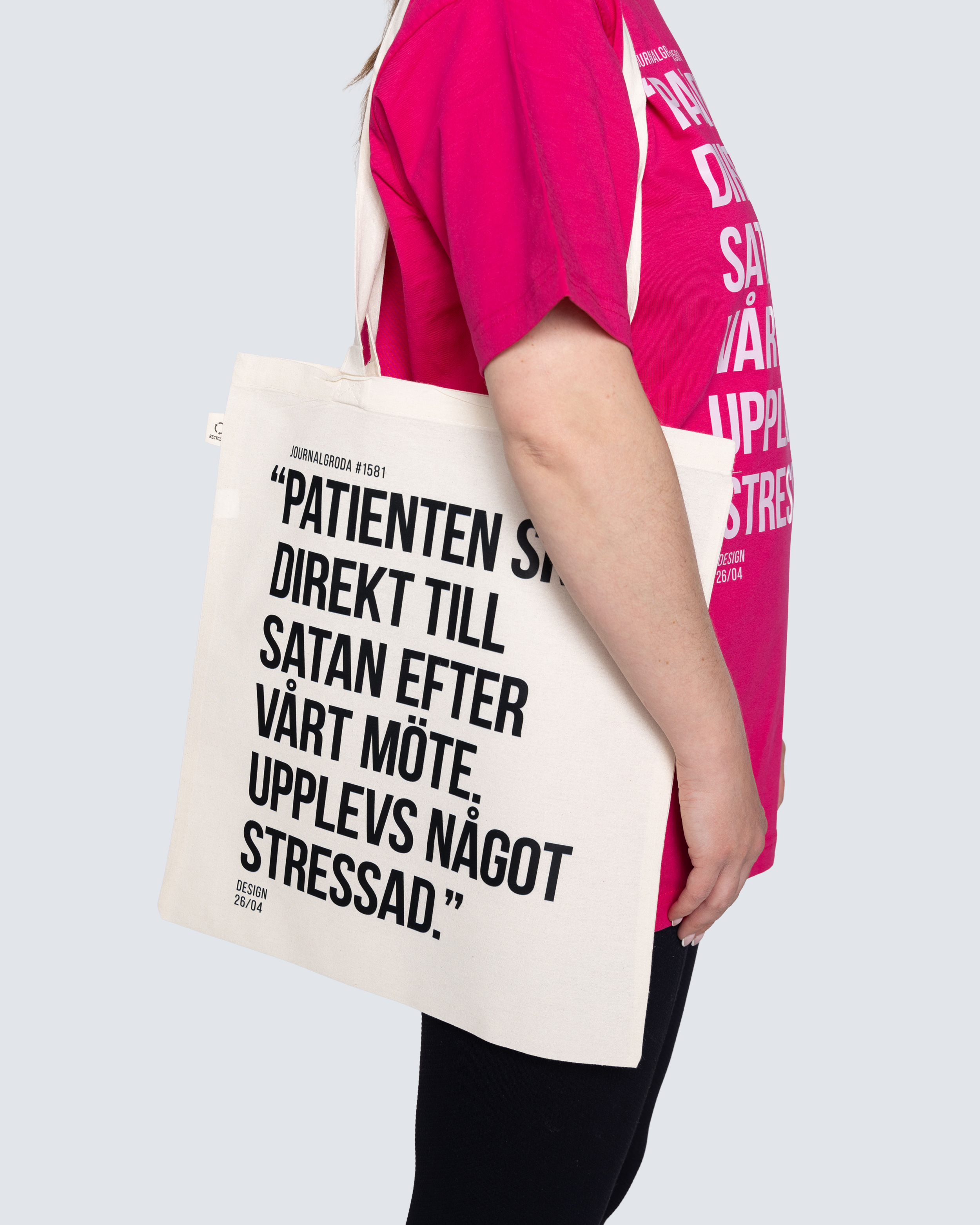 Journalgrodor Tygväska #1 Off white