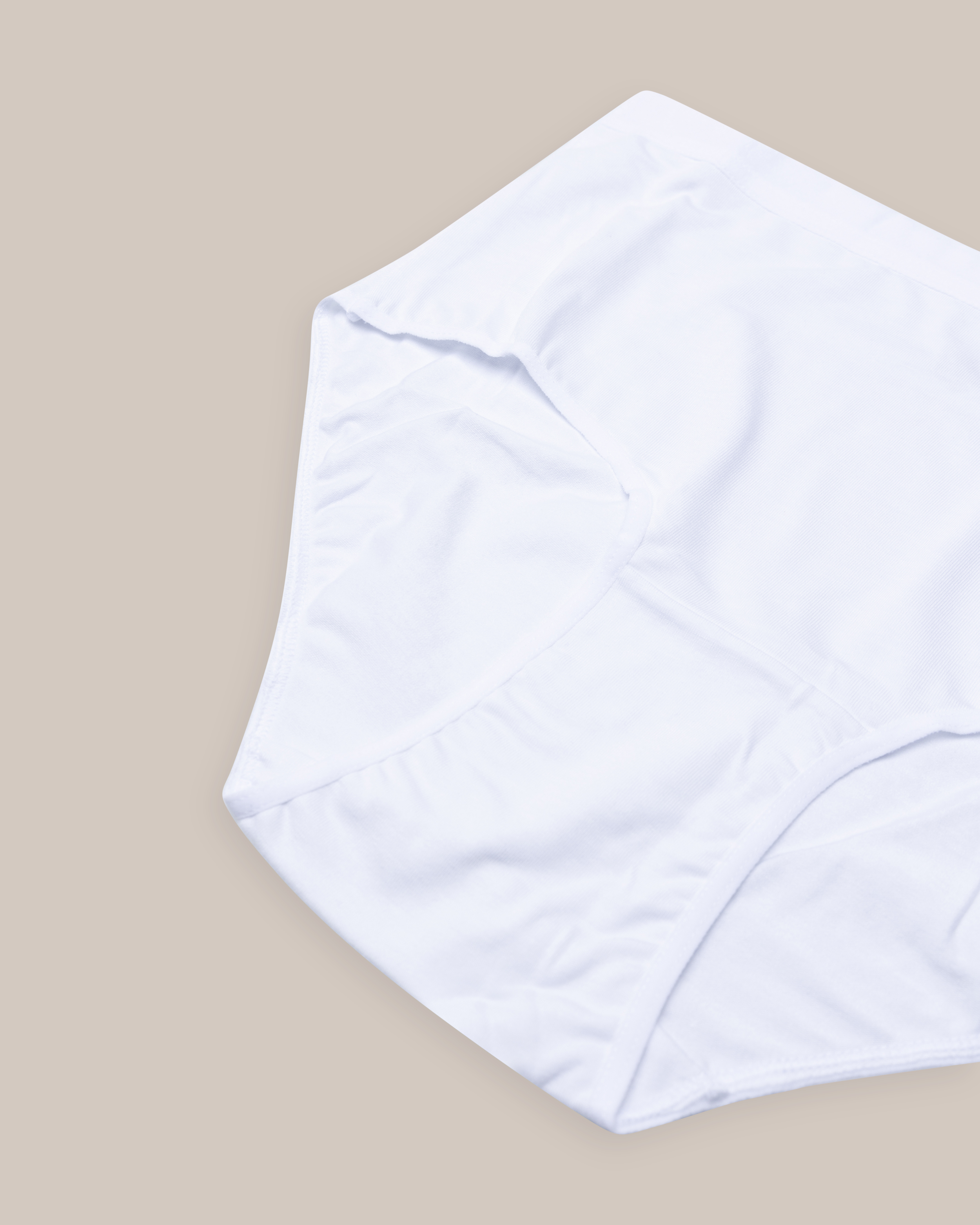 Højtaljet trusse Bambus Hvid