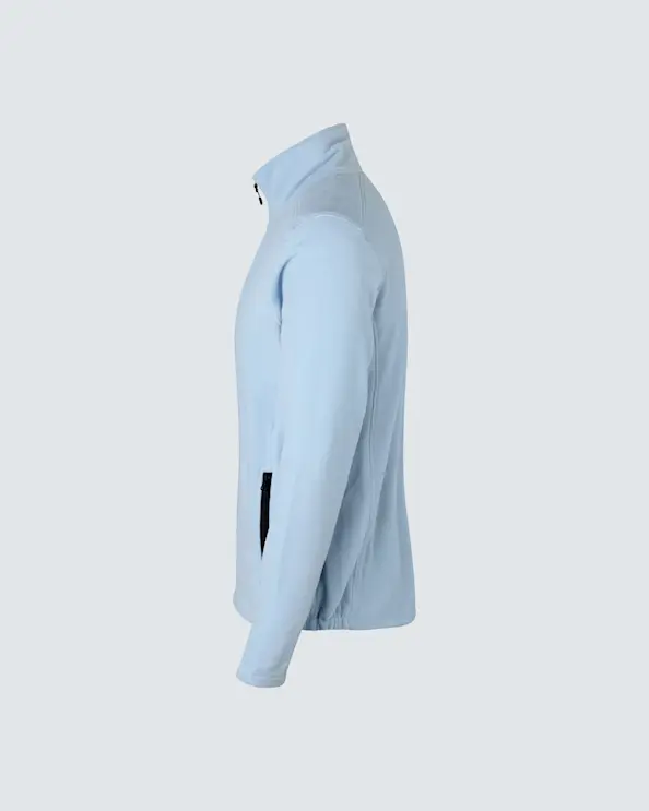ID Identity Cardigan Microfleece Herr Ljusblå