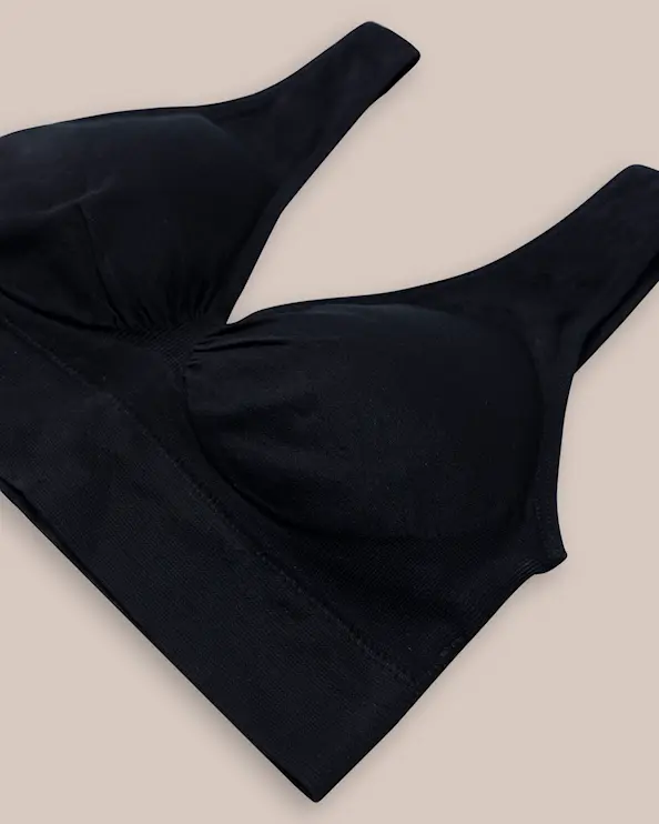 Seamless top Marie avtagbare innlegg Sort