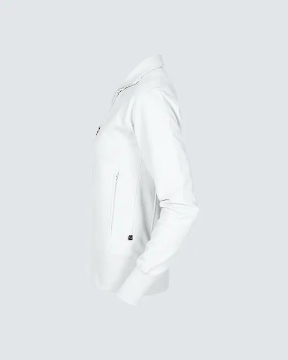 Texstar Sweatshirt med dragkedja Dam Vit