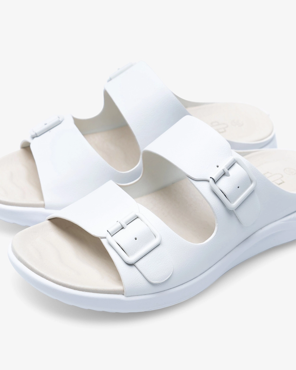 Beez Adore White Slip in Sandal