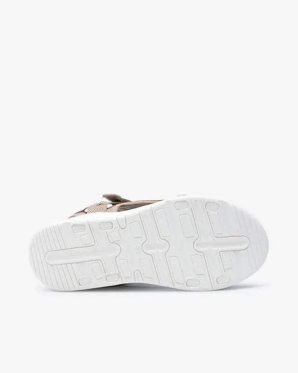 Beez Zen Velcro Sandal  Beige
