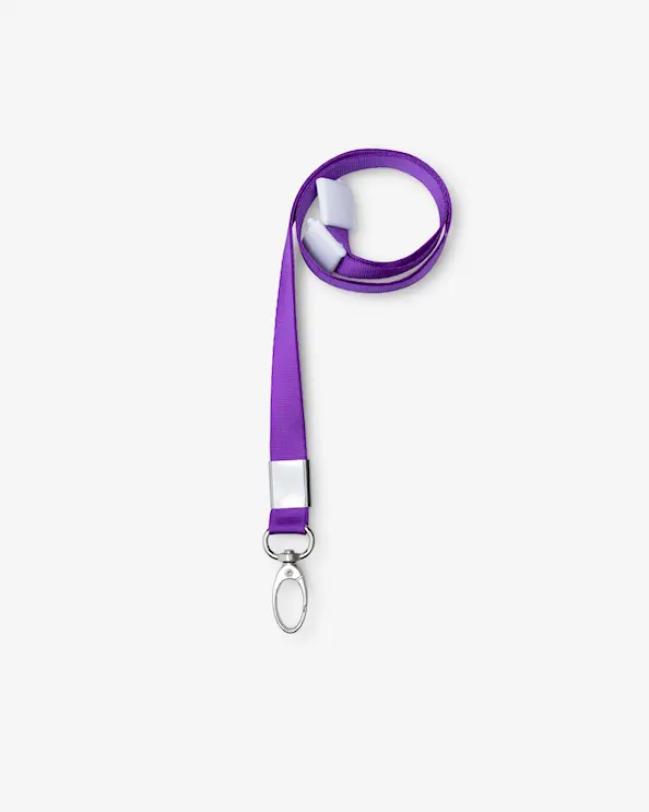 Nyckelband Solid Mörklila